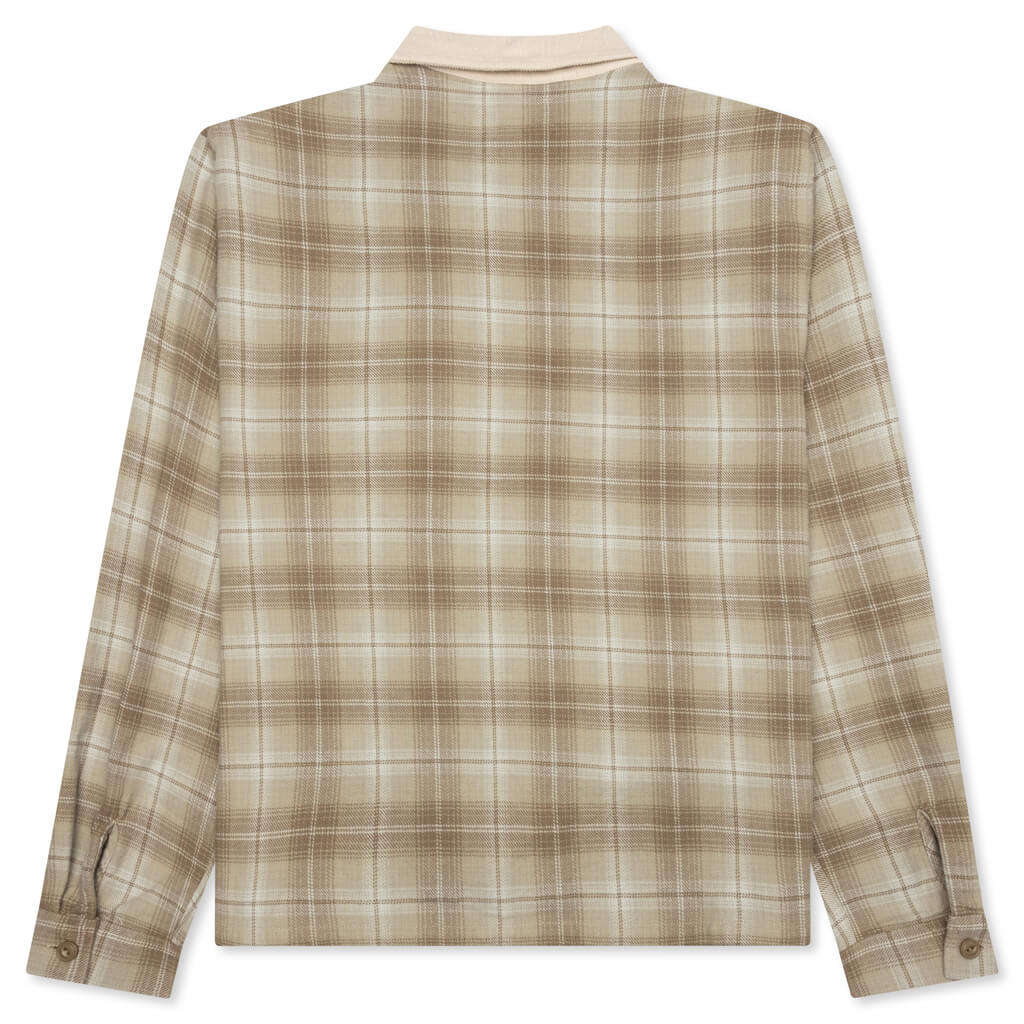 Frank Plaid Zip Shirt Stussy – Гарантія оригінальності – вид ззаду