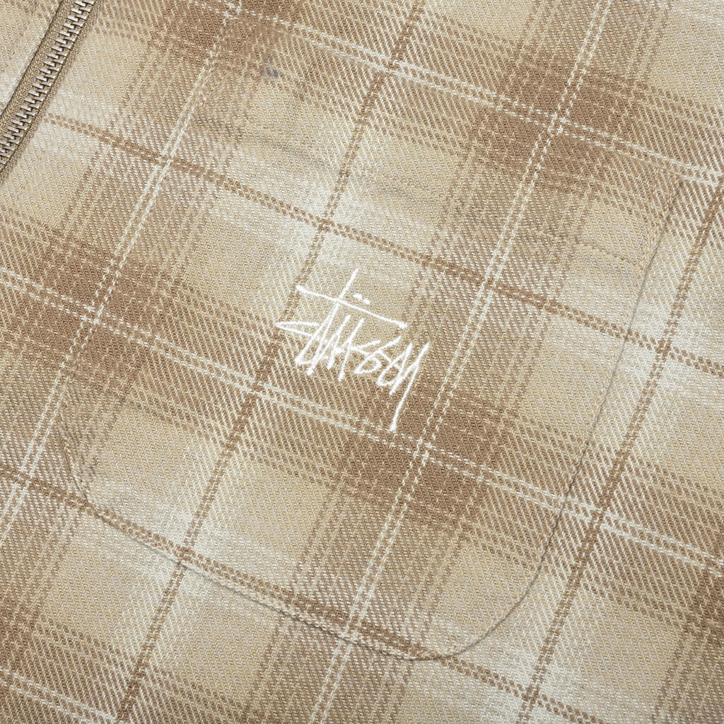 Frank Plaid Zip Shirt Stussy – Гарантія оригінальності – збільшений вид