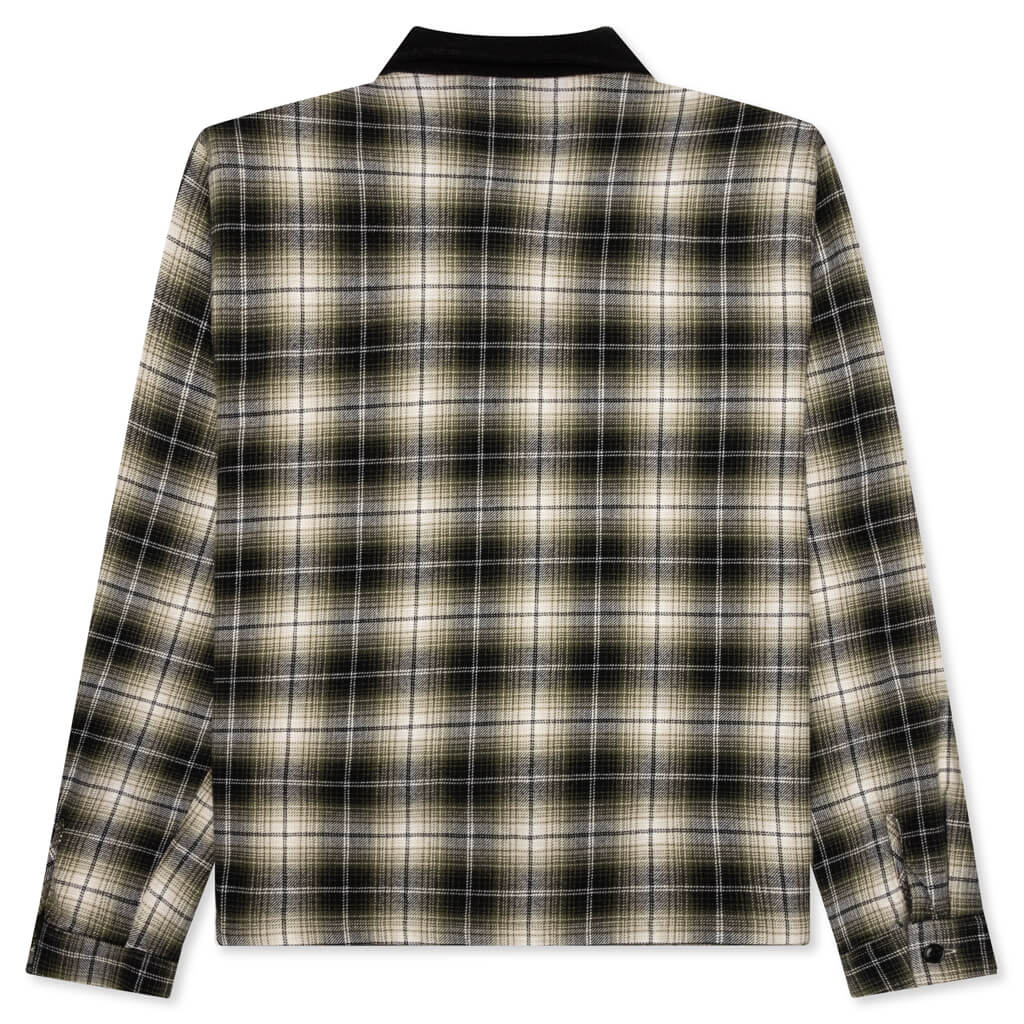 Frank Plaid Zip Shirt Stussy – Гарантія оригінальності – вид ззаду