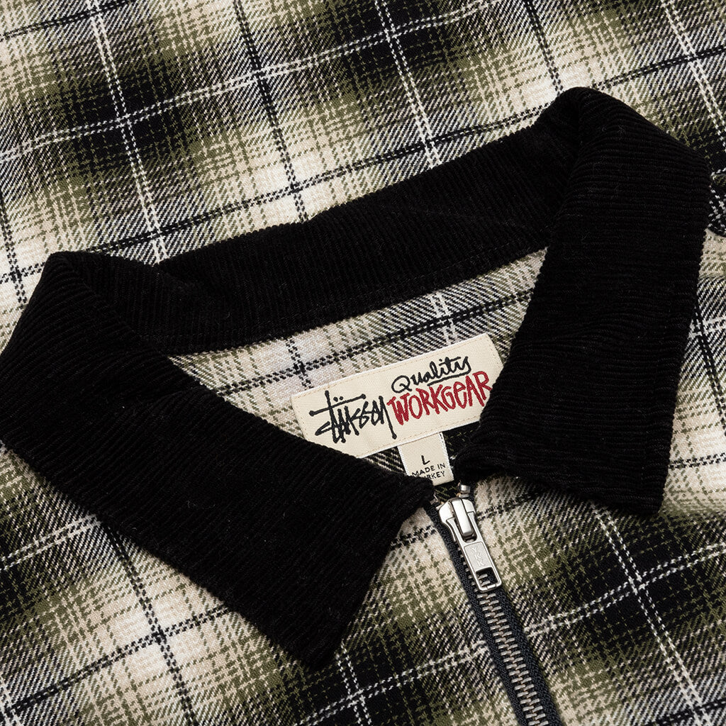 Frank Plaid Zip Shirt Stussy – Гарантія оригінальності – детальний вид