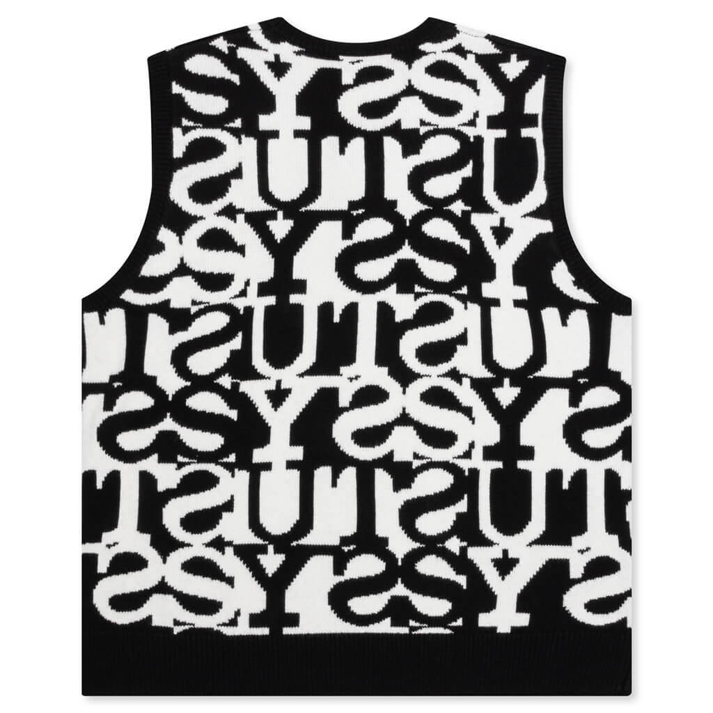 Stacked Sweater Vest Stussy – Гарантія оригінальності – вид ззаду