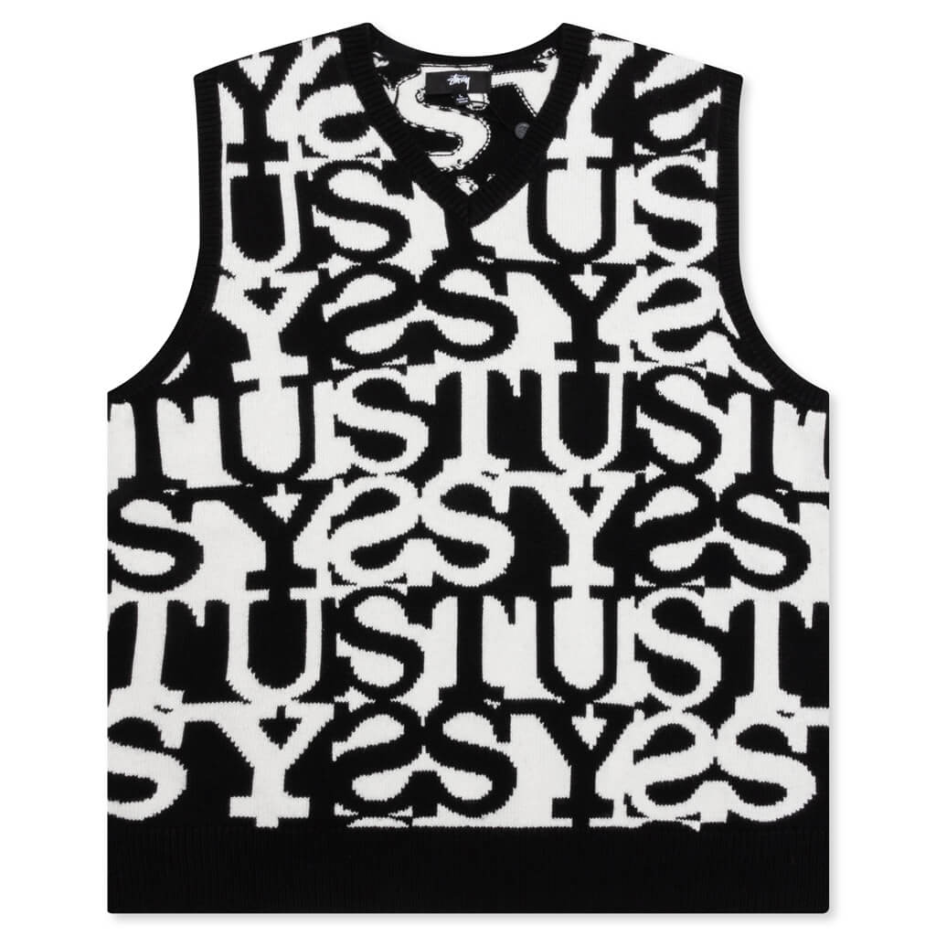 Stacked Sweater Vest Stussy – Гарантія оригінальності – боковий вид