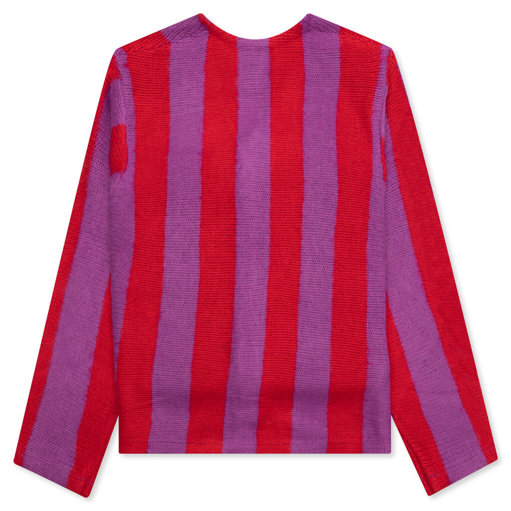 Striped Brushed Cardigan Stussy – Гарантія оригінальності – вид ззаду