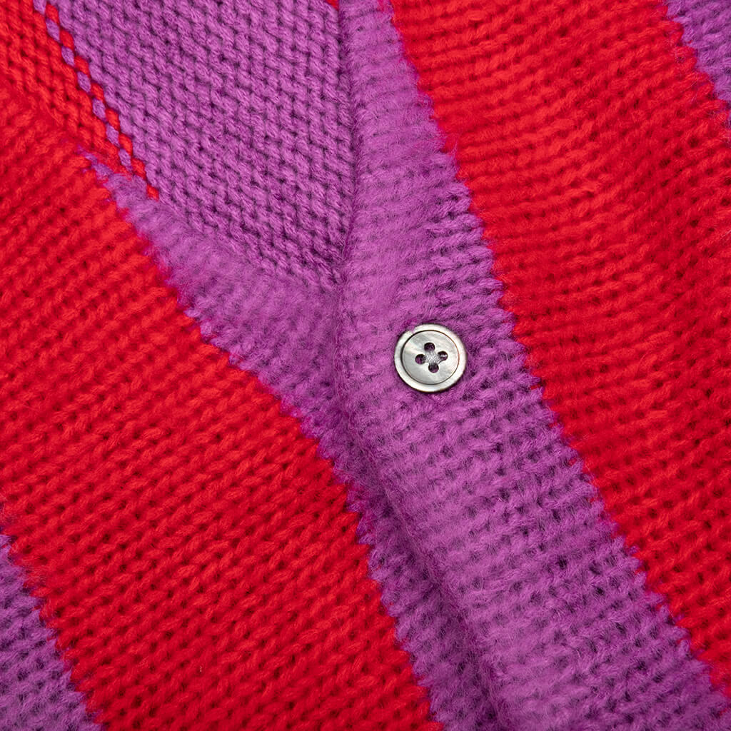 Striped Brushed Cardigan Stussy – Гарантія оригінальності – детальний вид