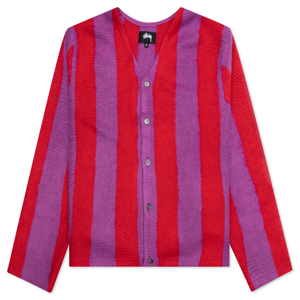 Striped Brushed Cardigan Stussy – Гарантія оригінальності – боковий вид