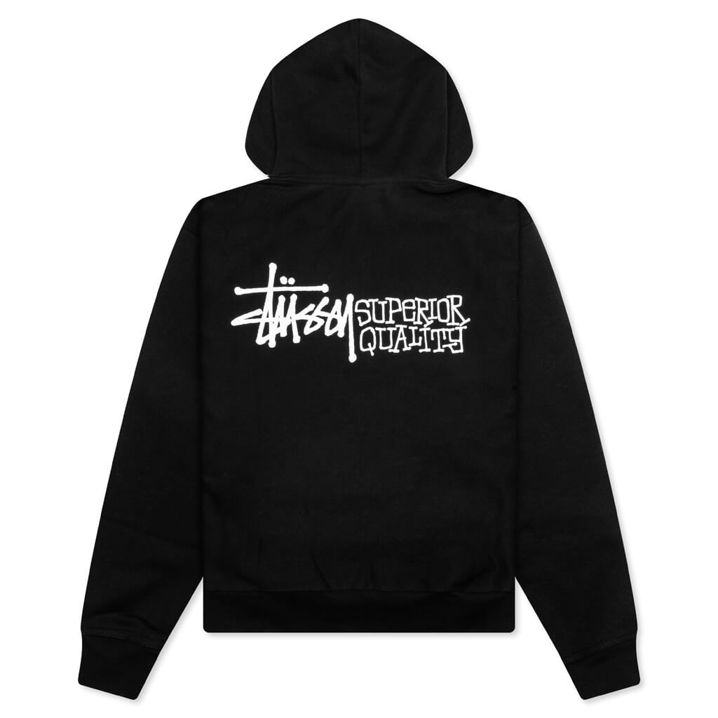 Оригінальна Superior Quality Zip Hoodie Stussy – вид ззаду