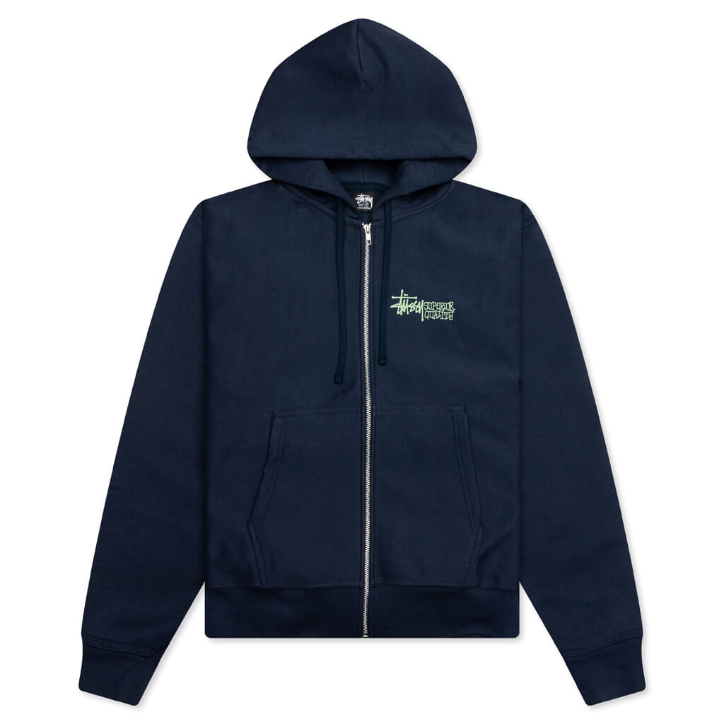 Оригінальна Superior Quality Zip Hoodie Stussy – боковий вид
