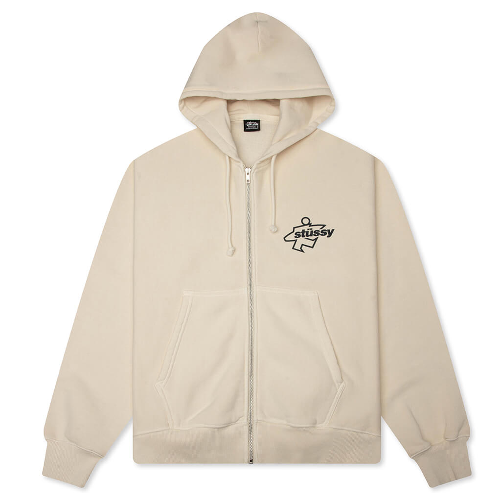 Surf Size Garment Dyed Zip Hood Stussy оригінал – Купити в Україні – боковий вид