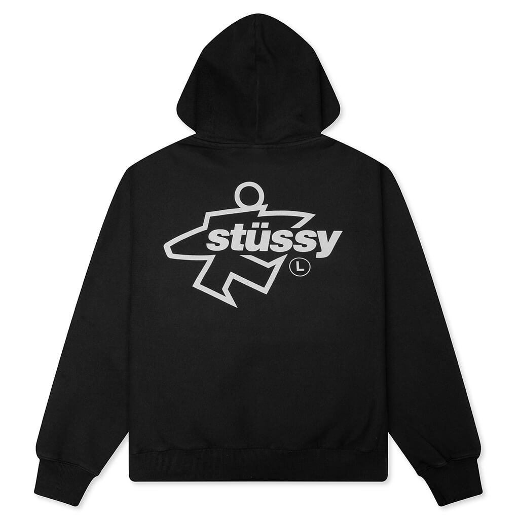 Surf Size Garment Dyed Zip Hood Stussy оригінал – Купити в Україні – вид ззаду