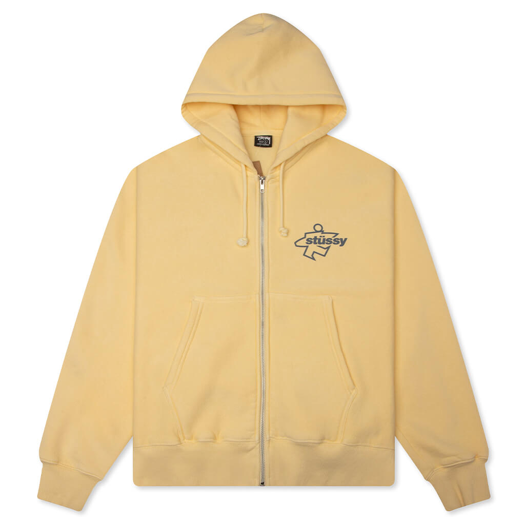 Surf Size Garment Dyed Zip Hood Stussy оригінал – Купити в Україні – боковий вид