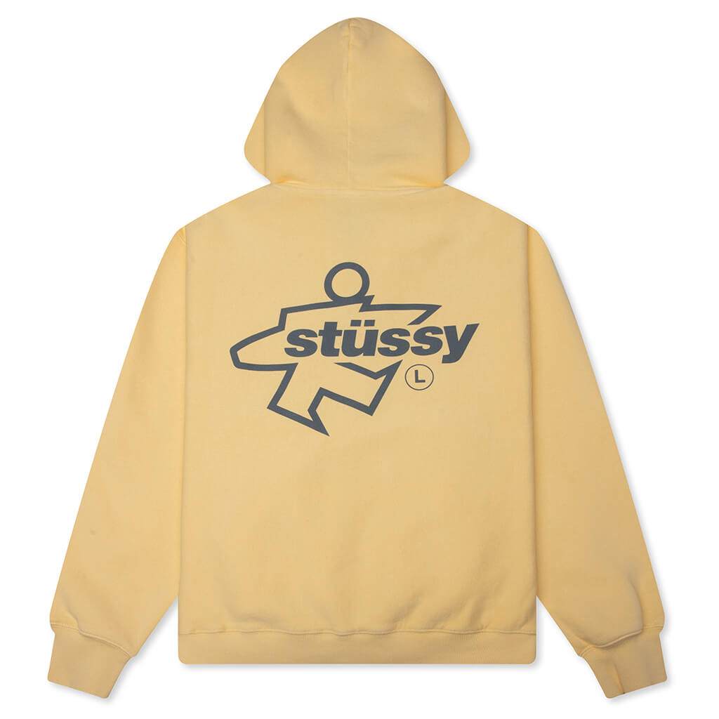 Surf Size Garment Dyed Zip Hood Stussy оригінал – Купити в Україні – вид ззаду