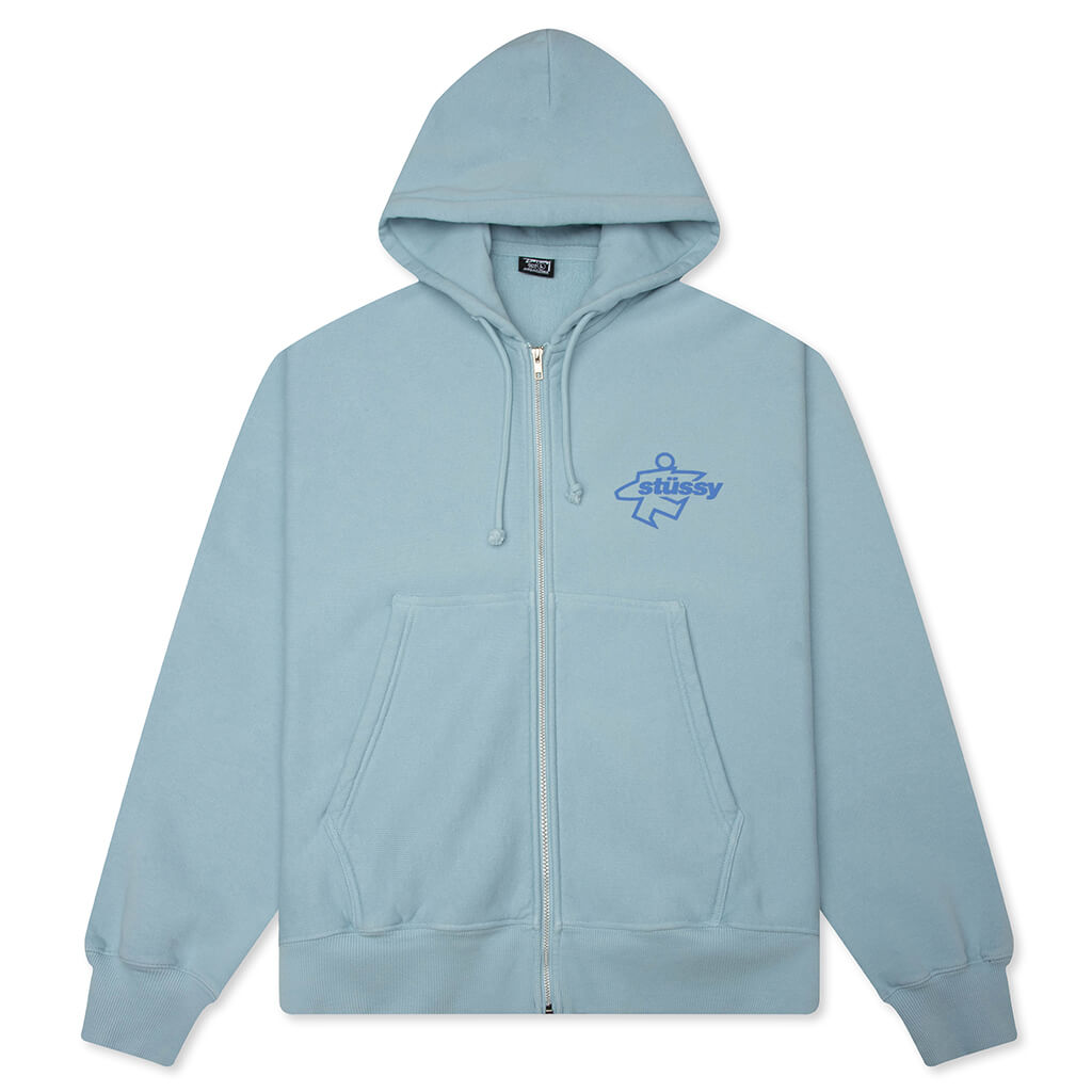 Surf Size Garment Dyed Zip Hood Stussy оригінал – Купити в Україні – боковий вид