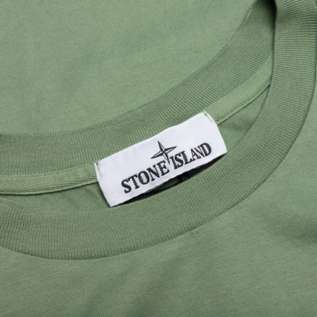 Compass Patch Logo S/S T-Shirt - Sage - STONE ISLAND