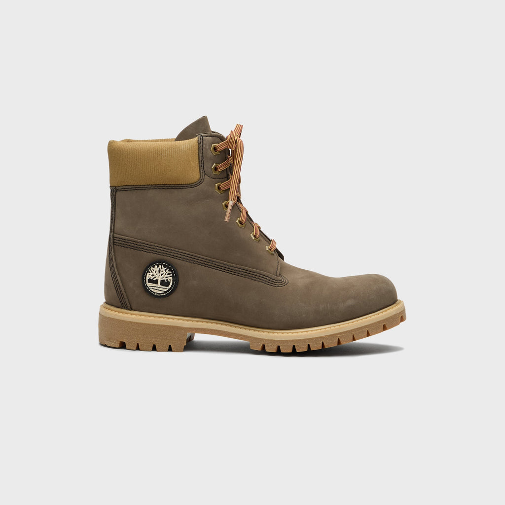 Оригінальна 6 Inch Lace Up Waterproof Boot Dark Brown Timberland – боковий вид