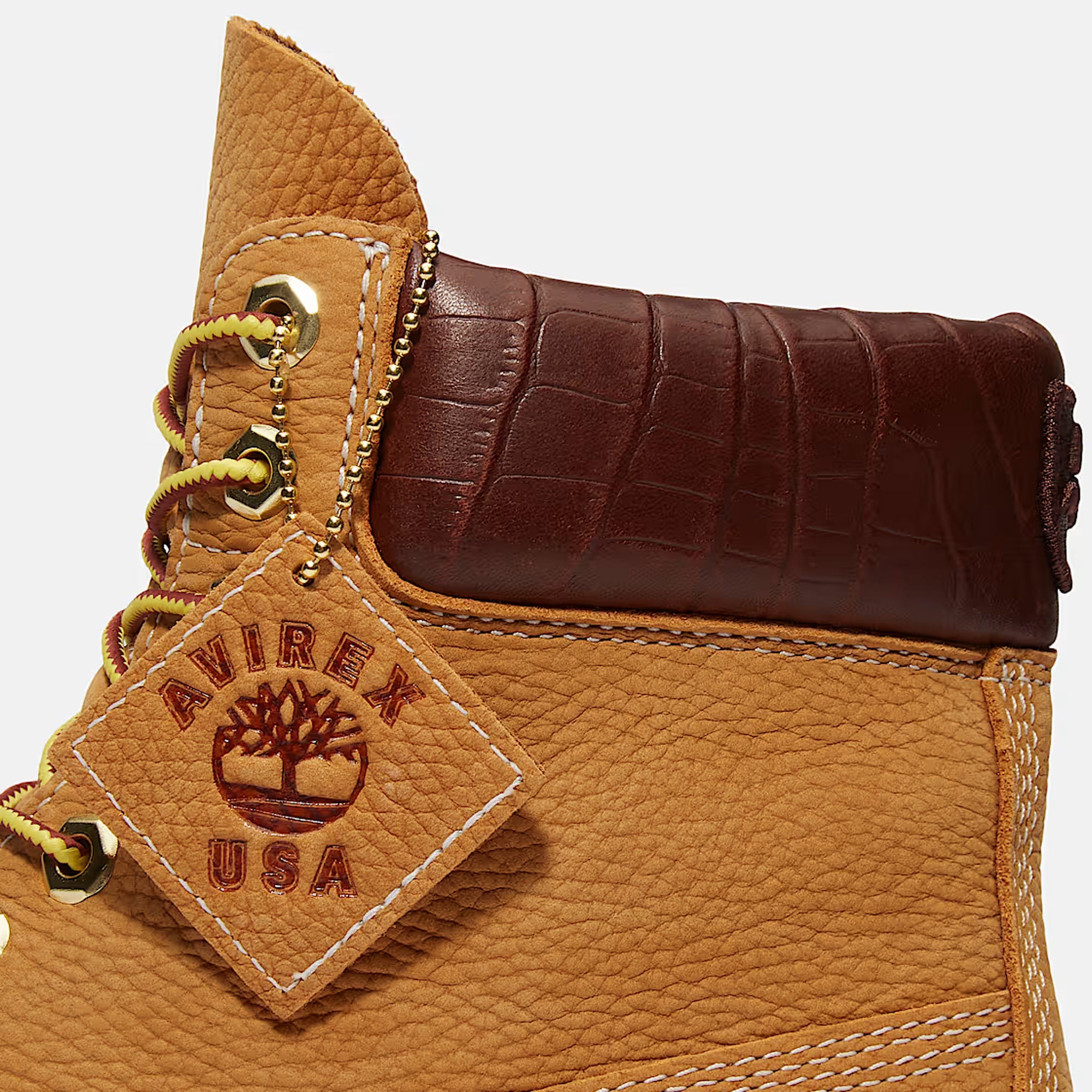 X Avirex Mens Premium 6 Inch Lace Up Boots Timberland – Гарантія оригінальності – збільшений вид