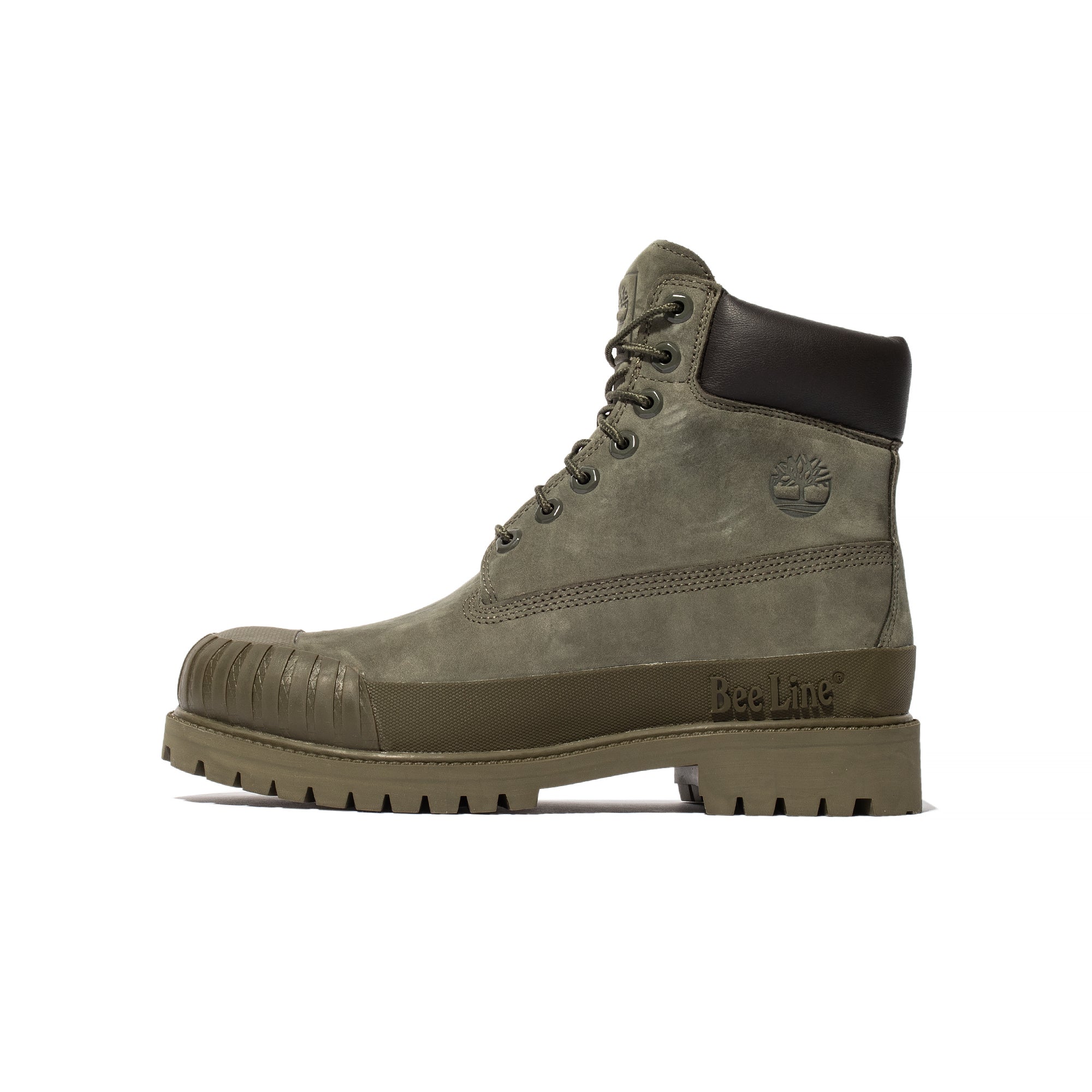 X Beeline Mens 6 Prem Rubber Toe Wp Shoes Dk Grn Timberland оригінал – Купити в Україні – боковий вид