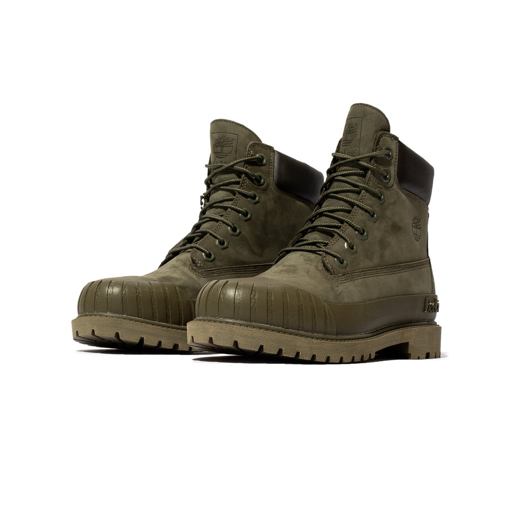 Оригінальна X Beeline Womens 6 Prem Rubber Toe Shoes Dk Grn Timberland – вид ззаду
