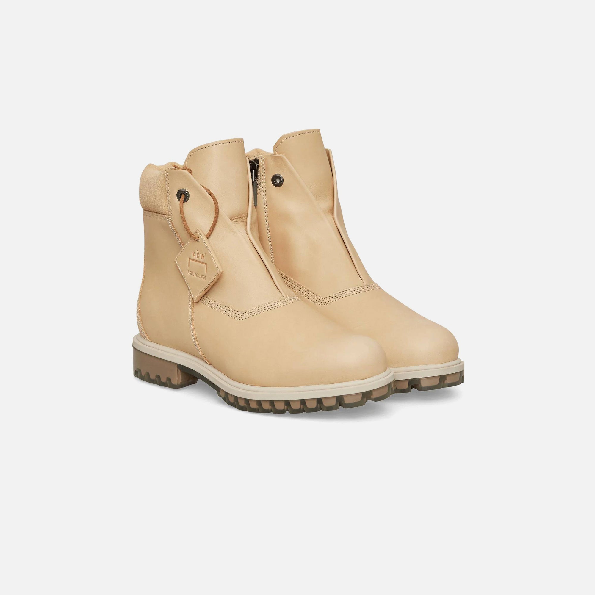 X A Cold Wall* Mens 6 In Zip Up Boot Natural Timberland – Гарантія оригінальності – вид ззаду