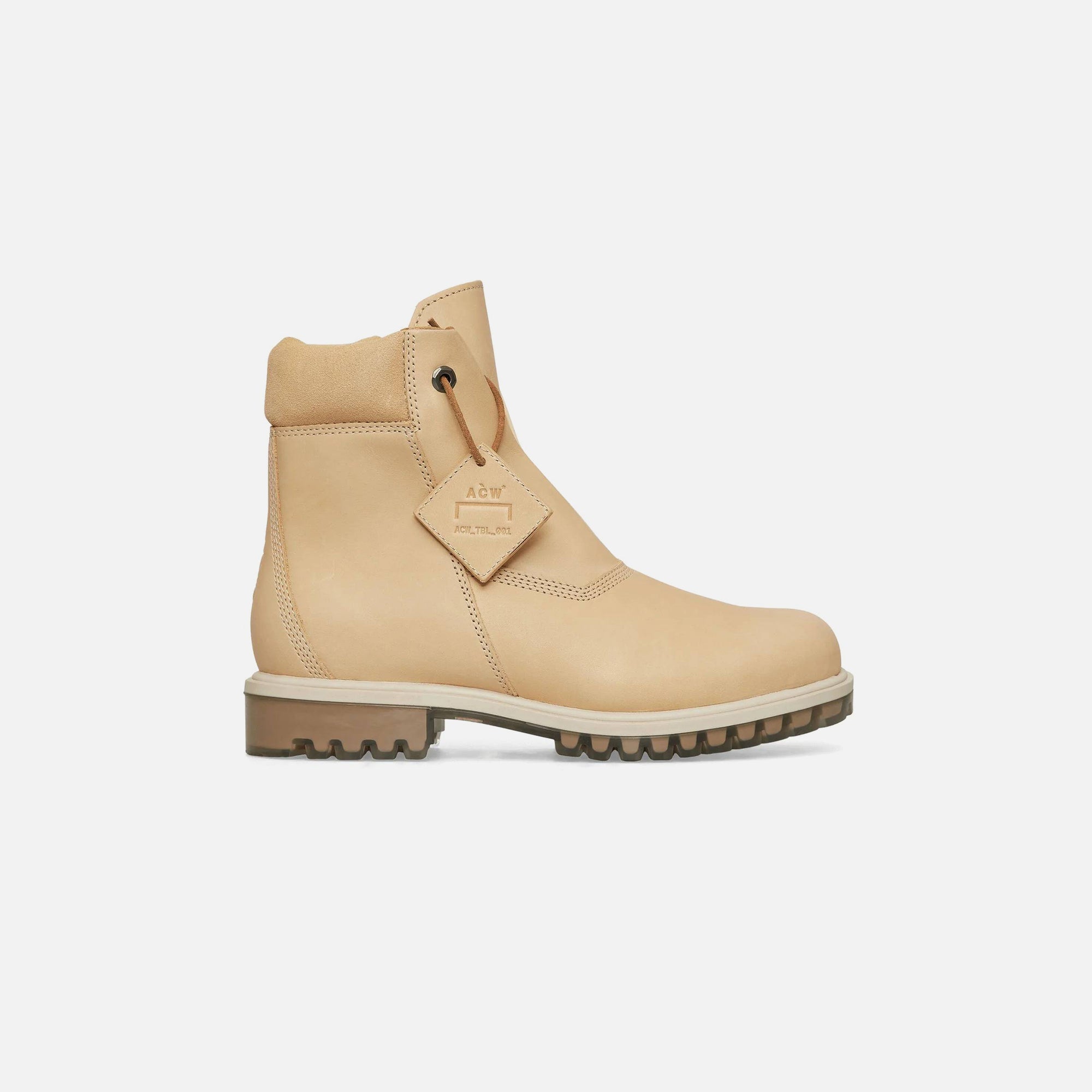 X A Cold Wall* Mens 6 In Zip Up Boot Natural Timberland – Гарантія оригінальності – боковий вид