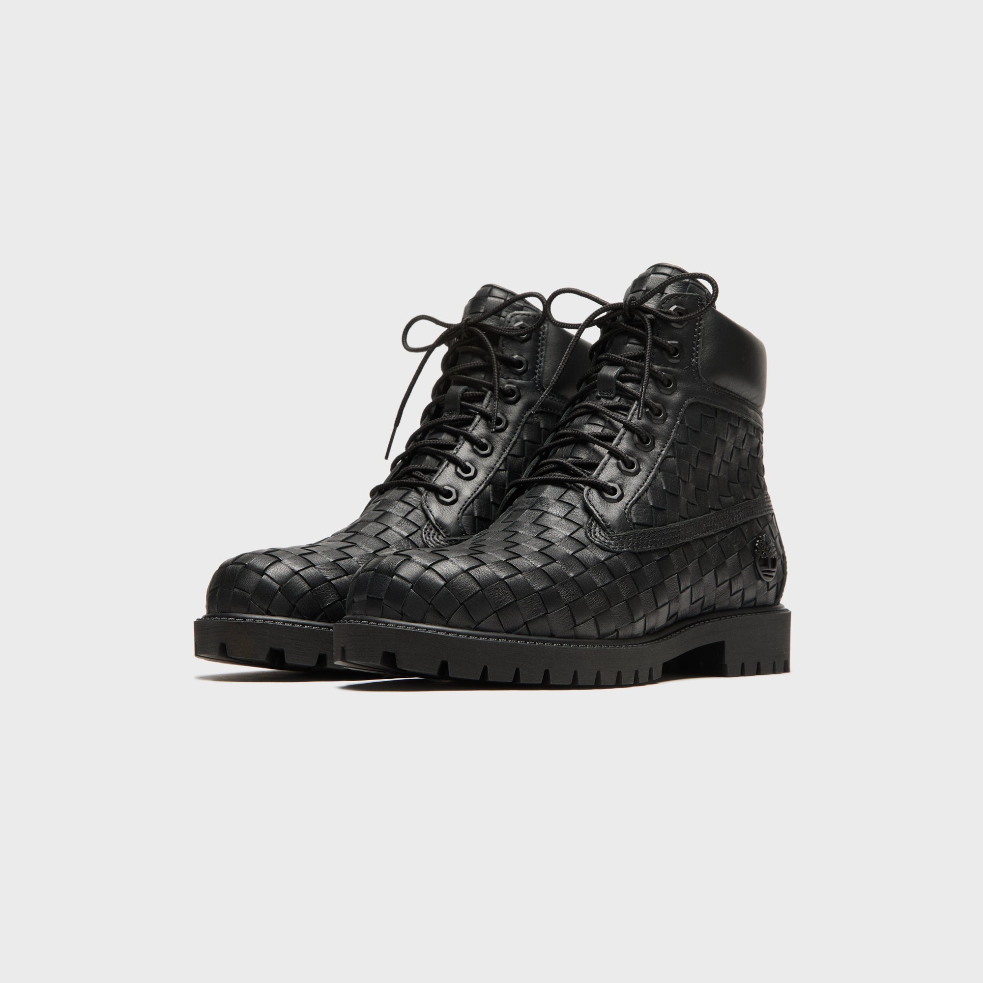 Woven 6 Inch Lace Up Full Grain Boot Black Timberland – Гарантія оригінальності – вид ззаду