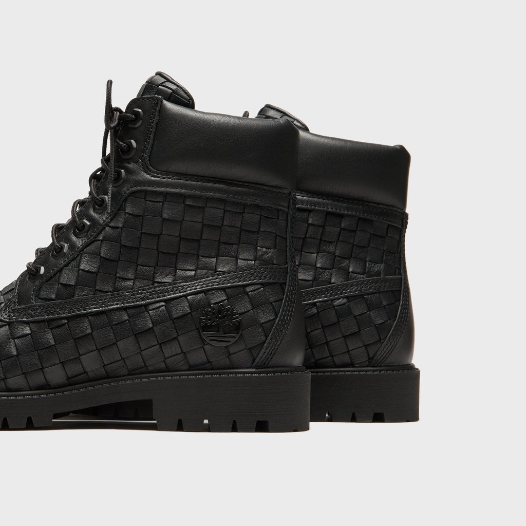 Woven 6 Inch Lace Up Full Grain Boot Black Timberland – Гарантія оригінальності – детальний вид