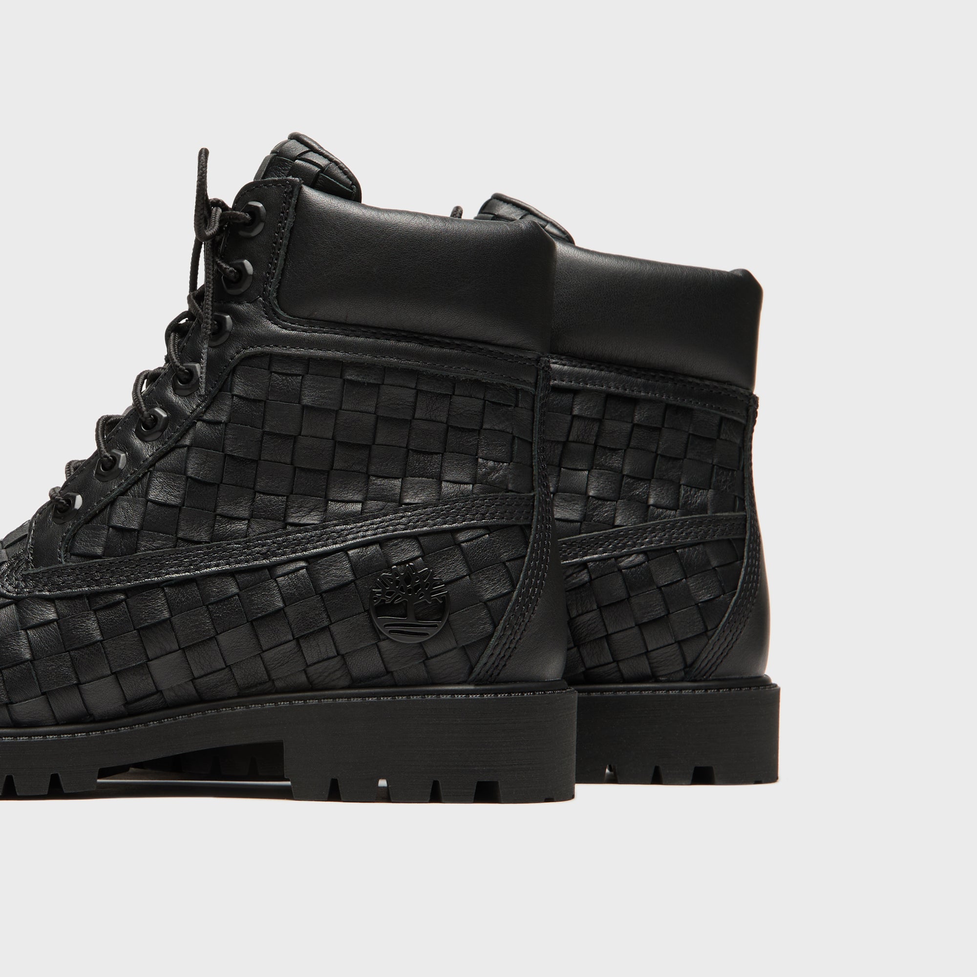 Woven 6 Inch Lace Up Full Grain Boot Black Timberland – Гарантія оригінальності – детальний вид