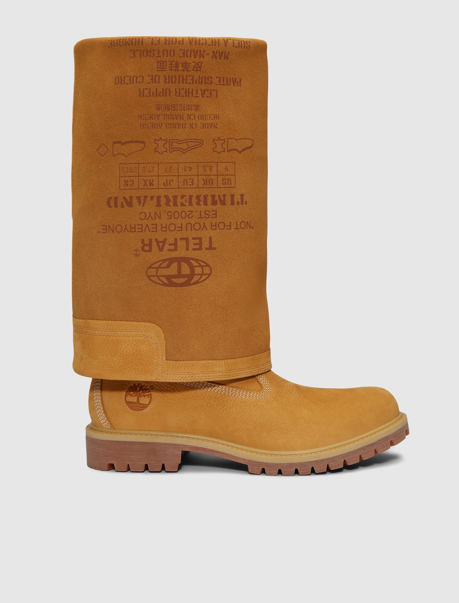 Telfar Pull On Boot High Wheat Timberland оригінал – Купити в Україні – боковий вид