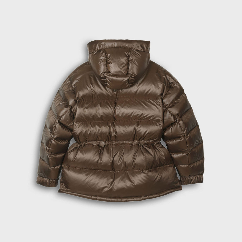 X Cecilie Bahnsen Himalayan Quilted Down Parka Soil Brown The north face – Гарантія оригінальності – вид ззаду