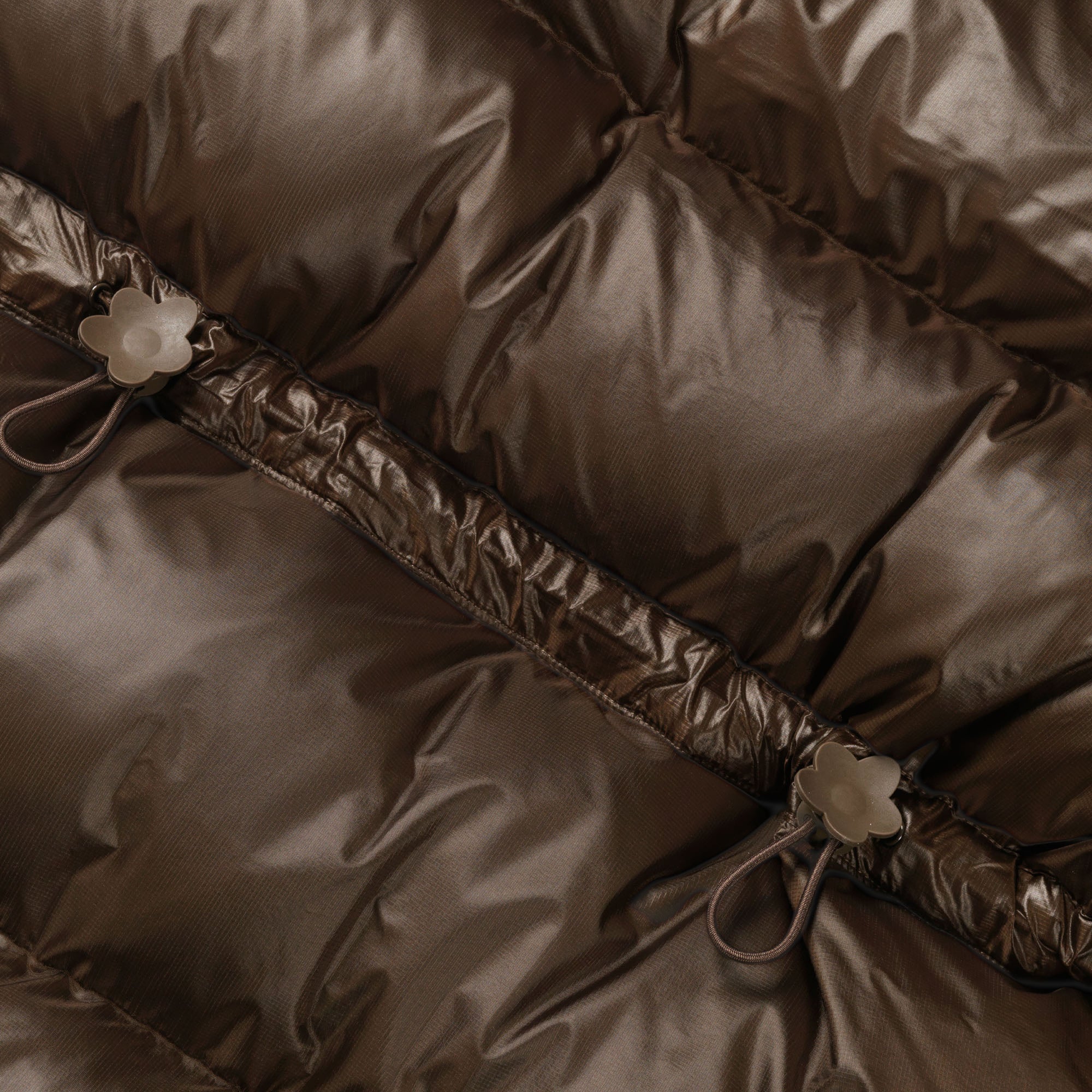 X Cecilie Bahnsen Himalayan Quilted Down Parka Soil Brown The north face – Гарантія оригінальності – детальний вид