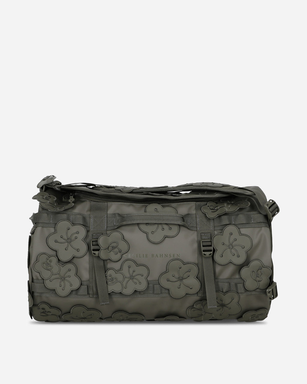 Оригінальна Cecilie Bahnsen Anna Base Camp Duffle Bag Olive The north face – боковий вид