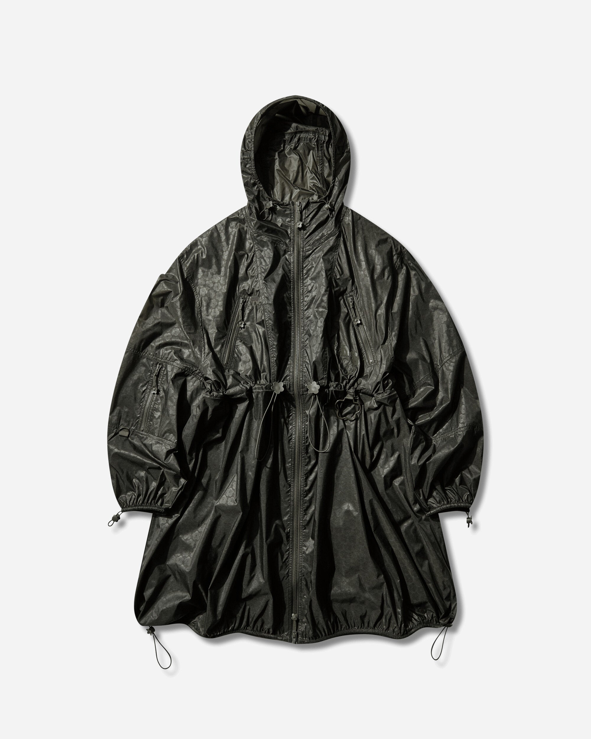 Оригінальна Womens Cecilie Bahnsen Emma Long Wind Jacket Forest Night Green The north face – боковий вид