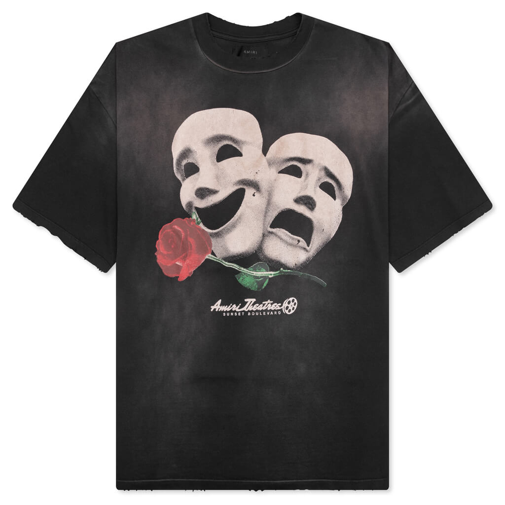 Theatre Masks Oversized Tee Amiri – Гарантія оригінальності – боковий вид