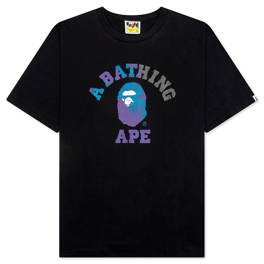 Оригінальна Tie Dye College Tee A bathing ape – боковий вид