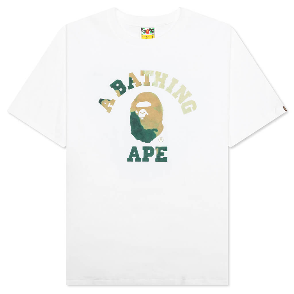 Оригінальна Tie Dye College Tee A bathing ape – боковий вид