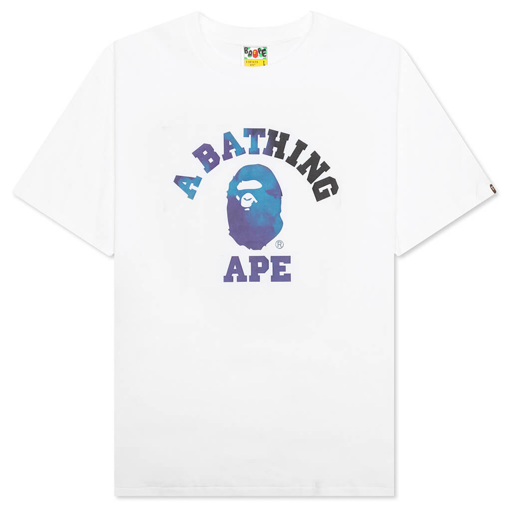 Оригінальна Tie Dye College Tee A bathing ape – боковий вид