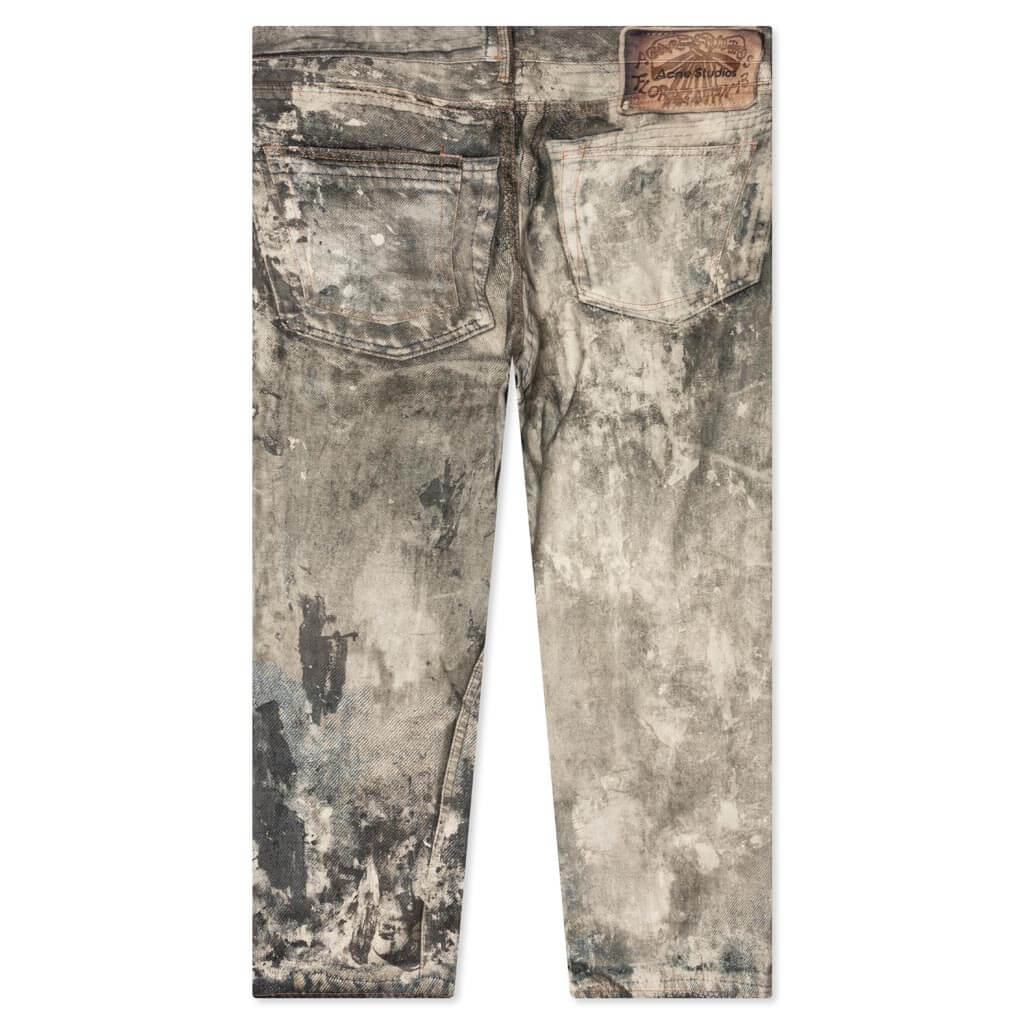 Printed Wide Leg Pants Acne studios оригінал – Купити в Україні – вид ззаду