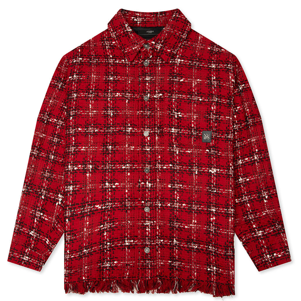 Tweed Flannel Overshirt Amiri – Гарантія оригінальності – боковий вид