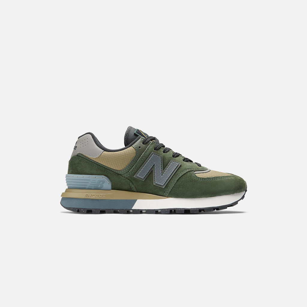 X Stone Island 574 Dark Green New balance оригінал – Купити в Україні – боковий вид