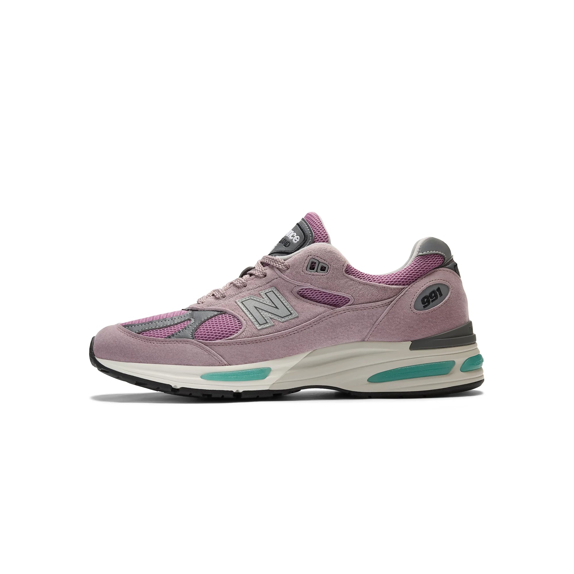 Оригінальна Mens Made In Uk 991v2 Shoes New balance – боковий вид