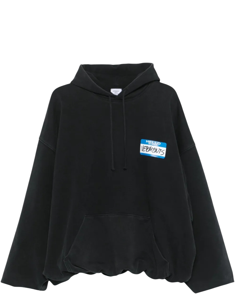 My Name Is Cropped Boxy Hoodie Vetements оригінал – Купити в Україні
