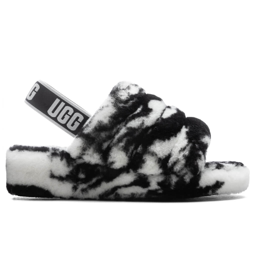 Womens Fluff Yeah Slide Marble Ugg – Гарантія оригінальності – боковий вид