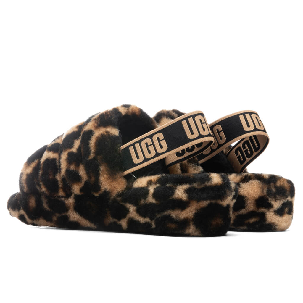 Оригінальна Womens Fluff Yeah Slide Panther Print Ugg – детальний вид