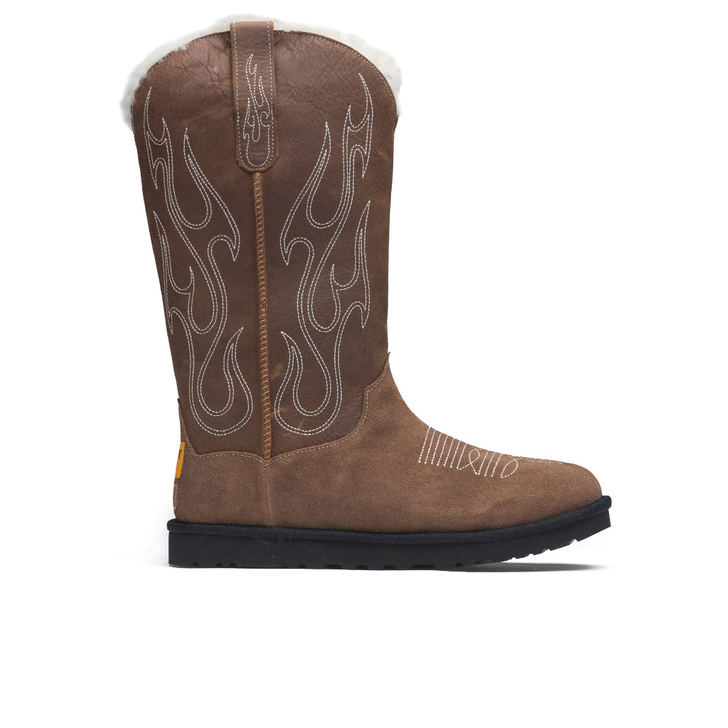 X Gallery Dept Stitched Boot Brown Ugg оригінал – Купити в Україні – боковий вид