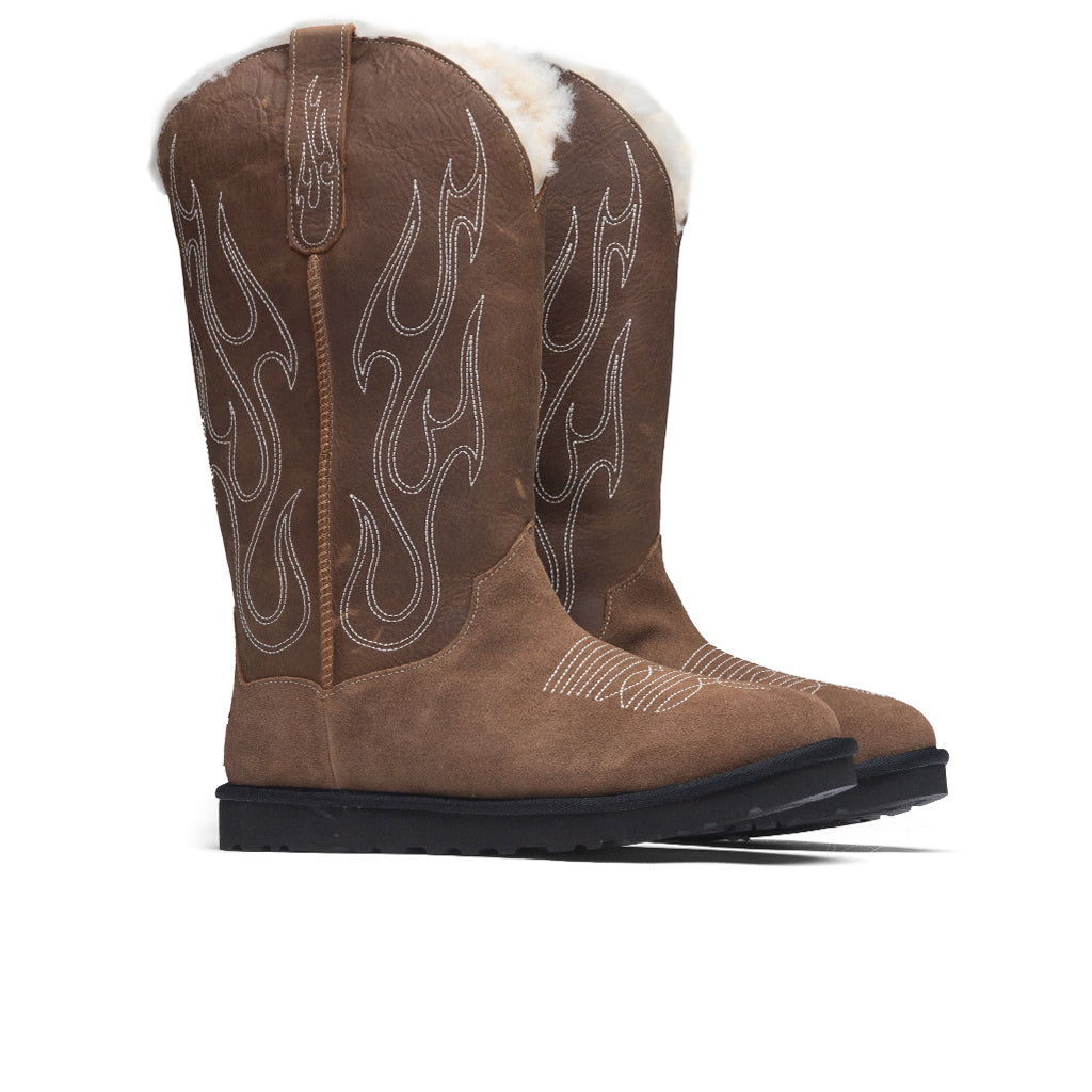 X Gallery Dept Stitched Boot Brown Ugg оригінал – Купити в Україні – вид ззаду