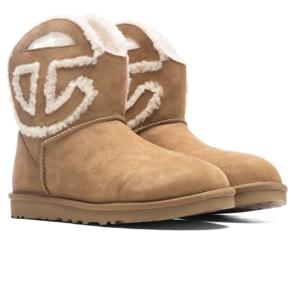 Оригінальна Logo Mini Boot Chestnut Ugg – вид ззаду