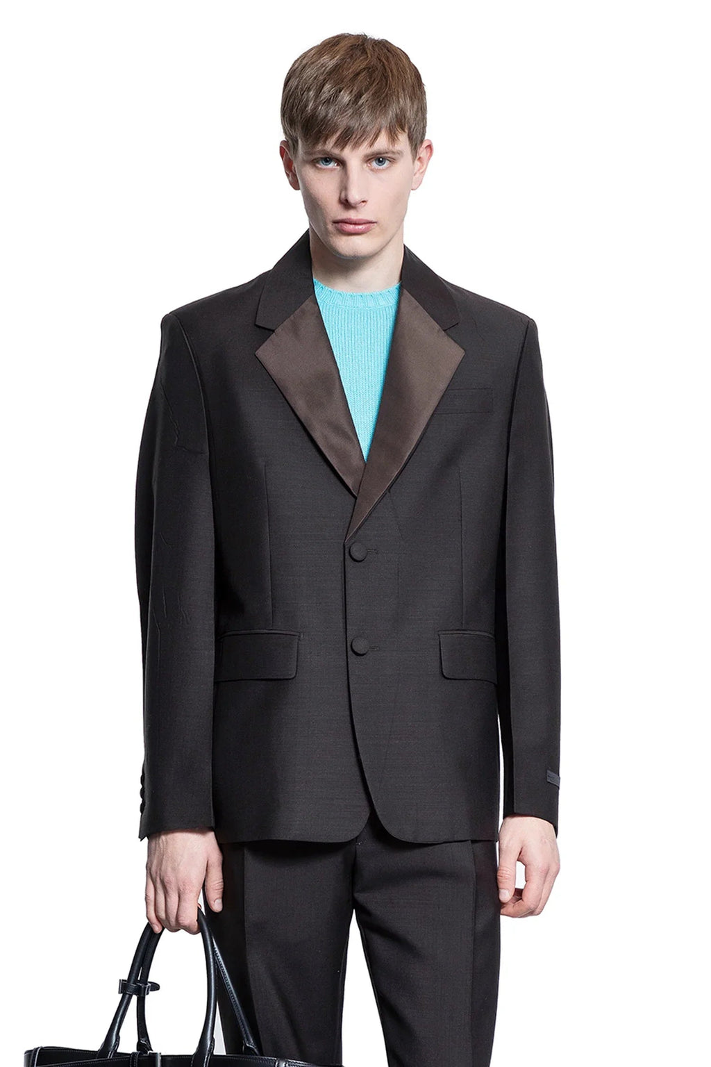 Mohair Wool Single-Breasted Jacket Prada – Гарантія оригінальності – боковий вид