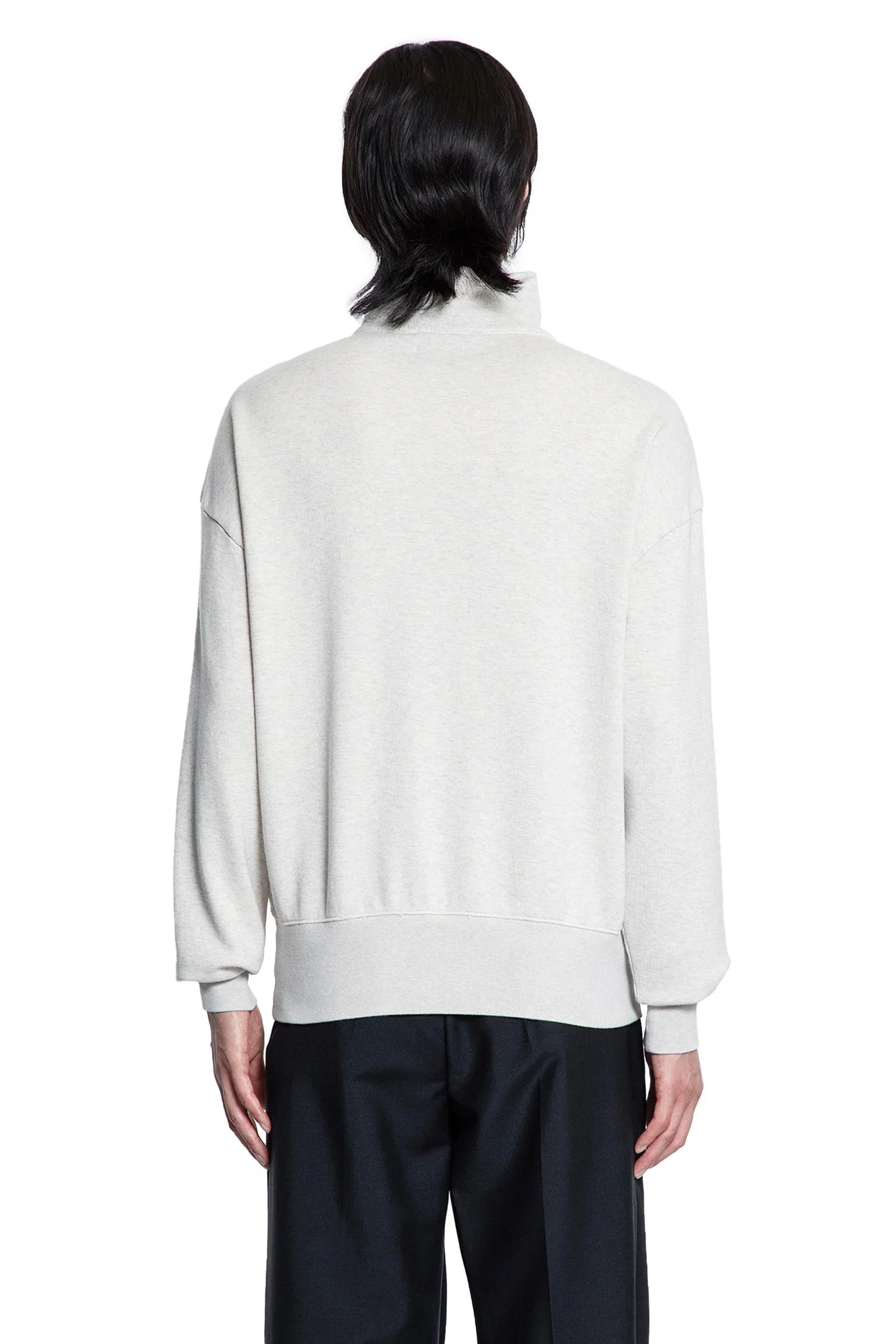 Оригінальна Soft Cotton Quarter-Zip Sweatshirt Prada – збільшений вид