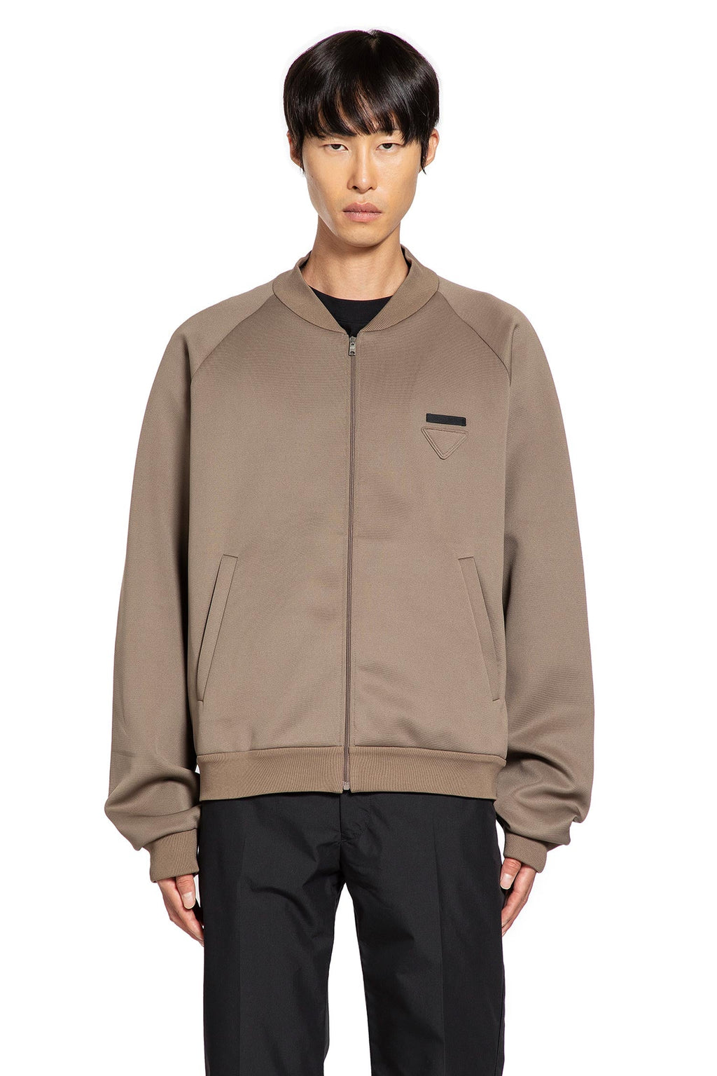 Оригінальна Techno Jersey Bomber Track Tacket Prada – вид ззаду