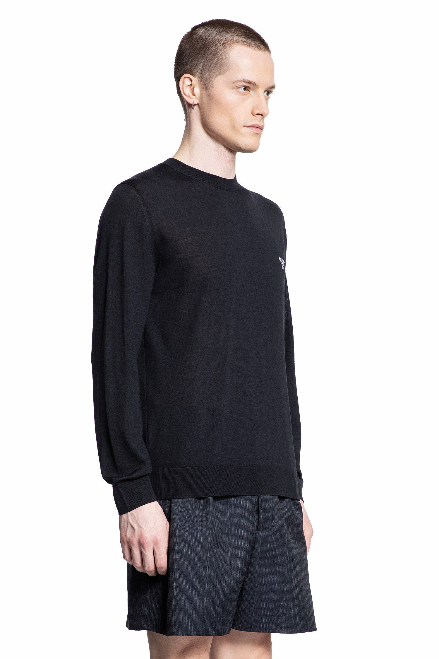 Virgin Wool Logo Sweater Prada – Гарантія оригінальності – вид ззаду