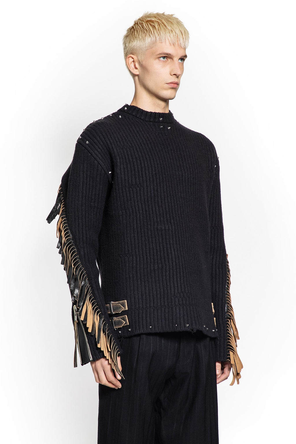 Wool Sweater With Fringes And Studs Prada оригінал – Купити в Україні – детальний вид